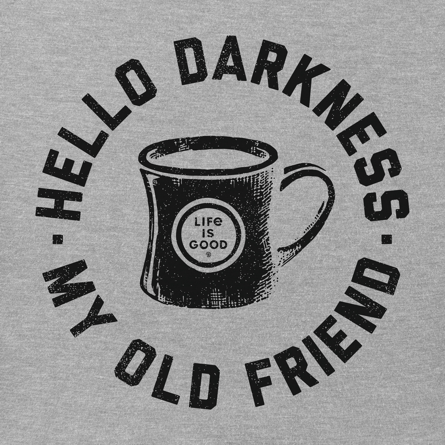 Men's Hello Darkness My Old Friend Short Sleeve Crusher Tee