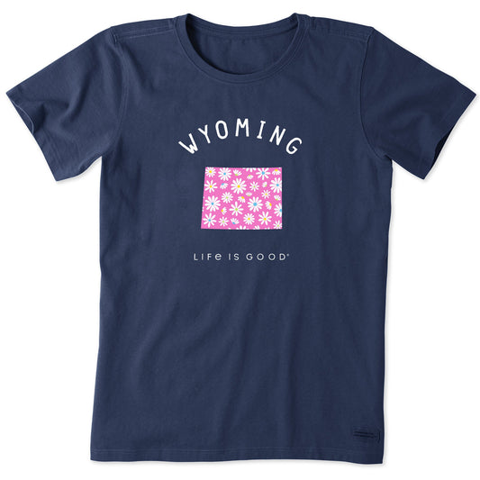 Women's Wyoming Daisies Short Sleeve Crusher Tee