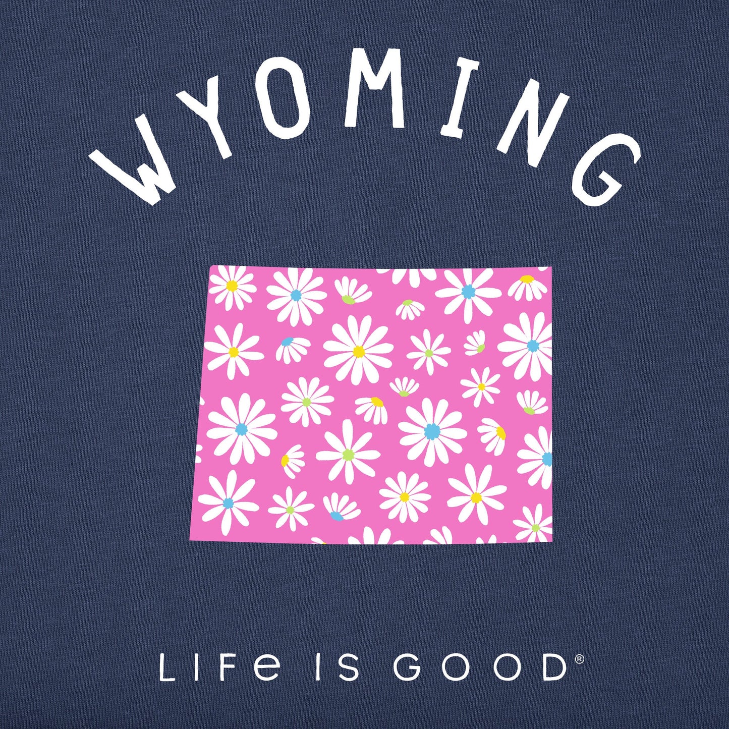 Women's Wyoming Daisies Short Sleeve Crusher Tee