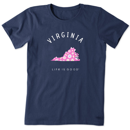 Women's Virginia Daisies Short Sleeve Crusher Tee