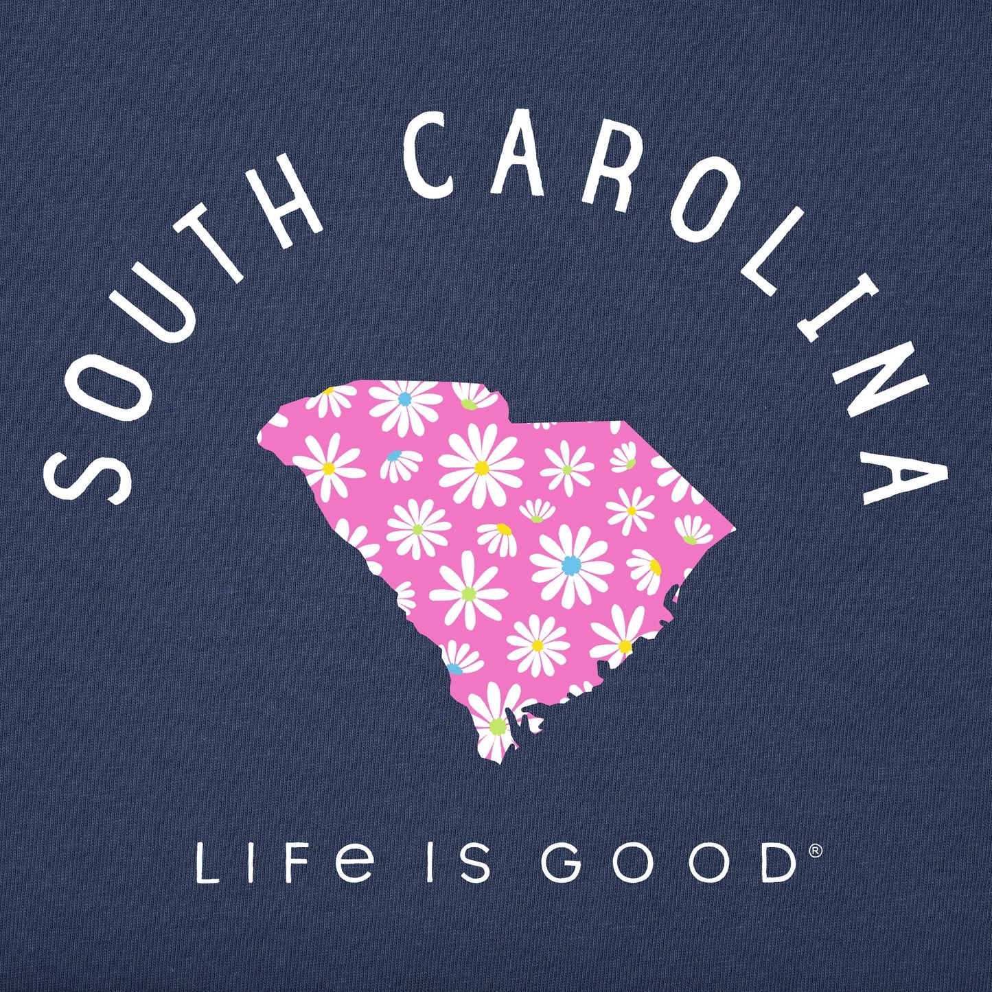 Women's South Carolina Daisies Short Sleeve Crusher Tee