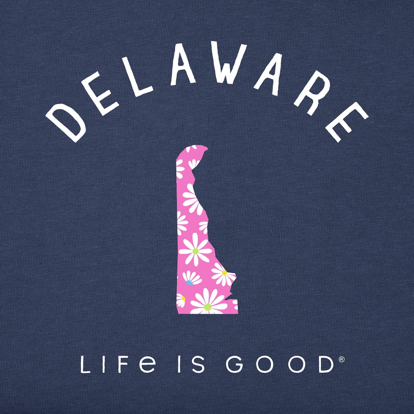 Women's Delaware Daisies Short Sleeve Crusher Tee