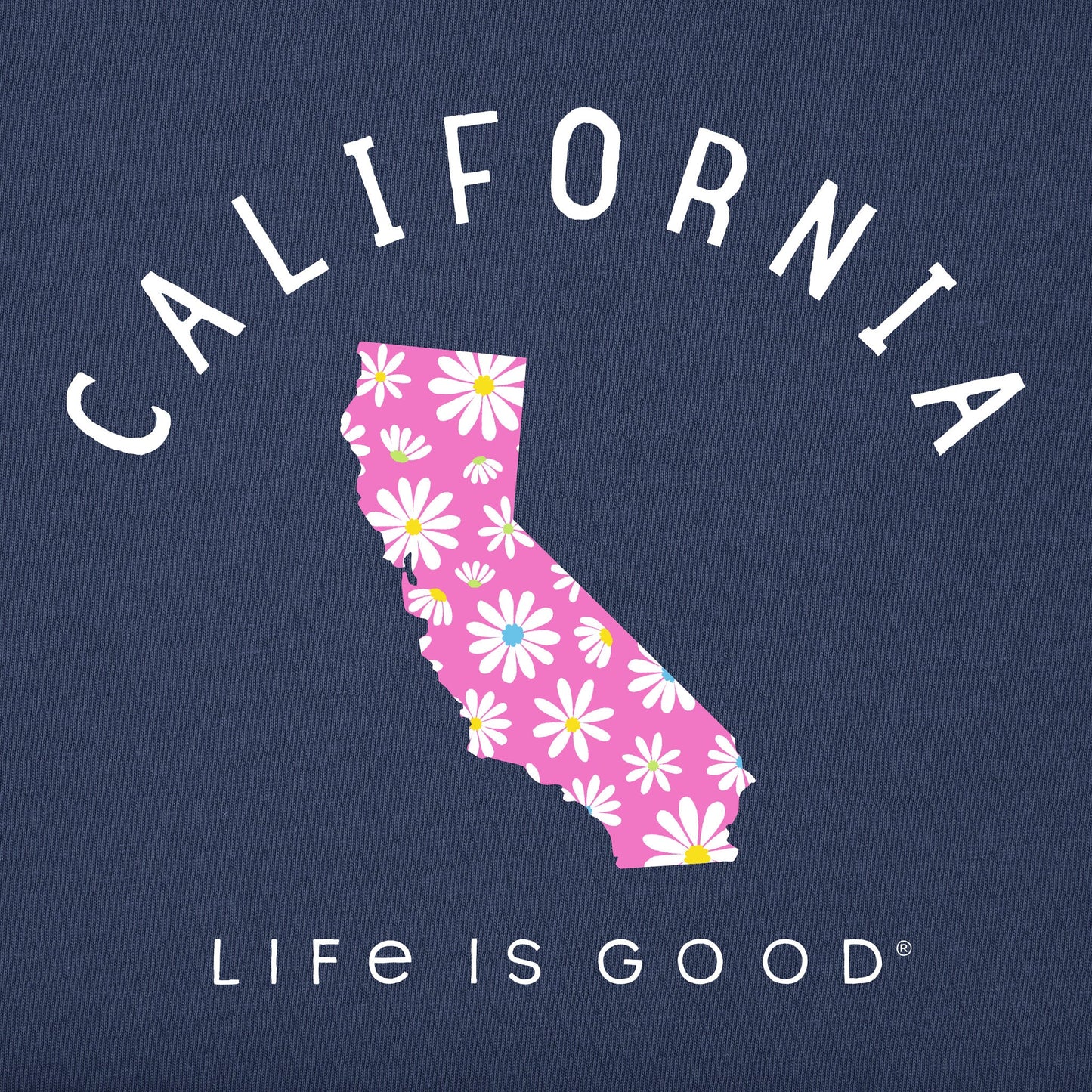 Women's California Daisies Short Sleeve Crusher Tee