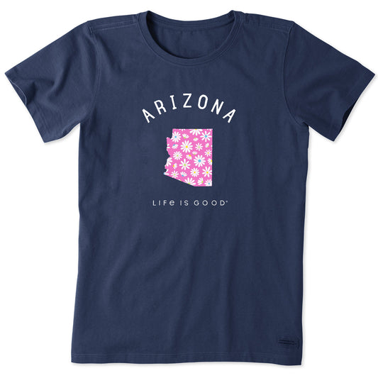 Women's Arizona Daisies Short Sleeve Crusher Tee