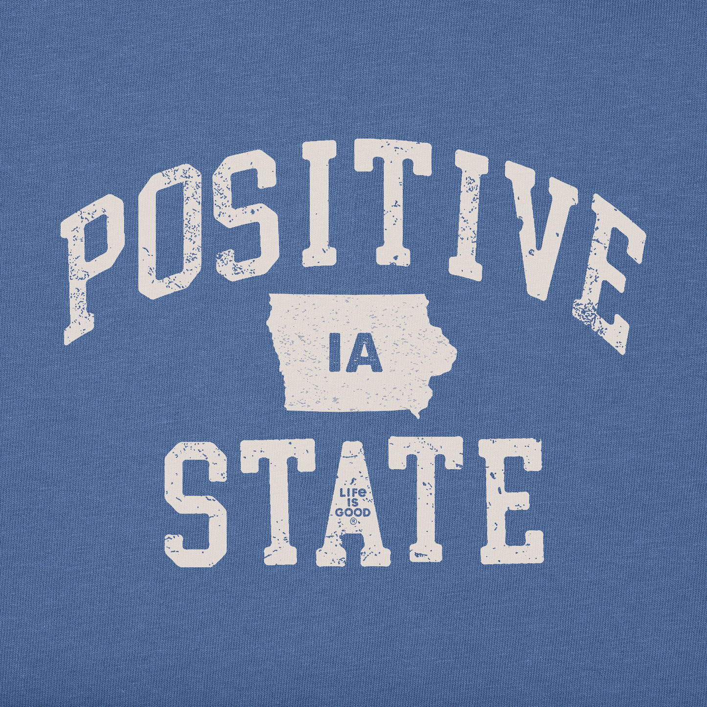 Men's Positive State Iowa Short Sleeve Crusher Tee
