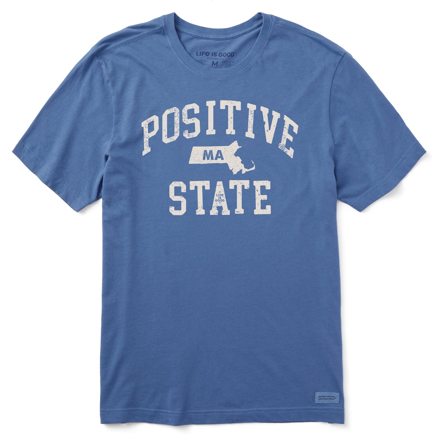 Men's Positive State Massachusetts Short Sleeve Crusher Tee