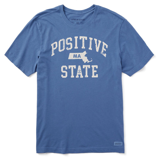Men's Positive State Massachusetts Short Sleeve Crusher Tee