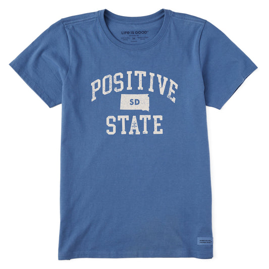 Women's Positive State South Dakota Short Sleeve Crusher Tee