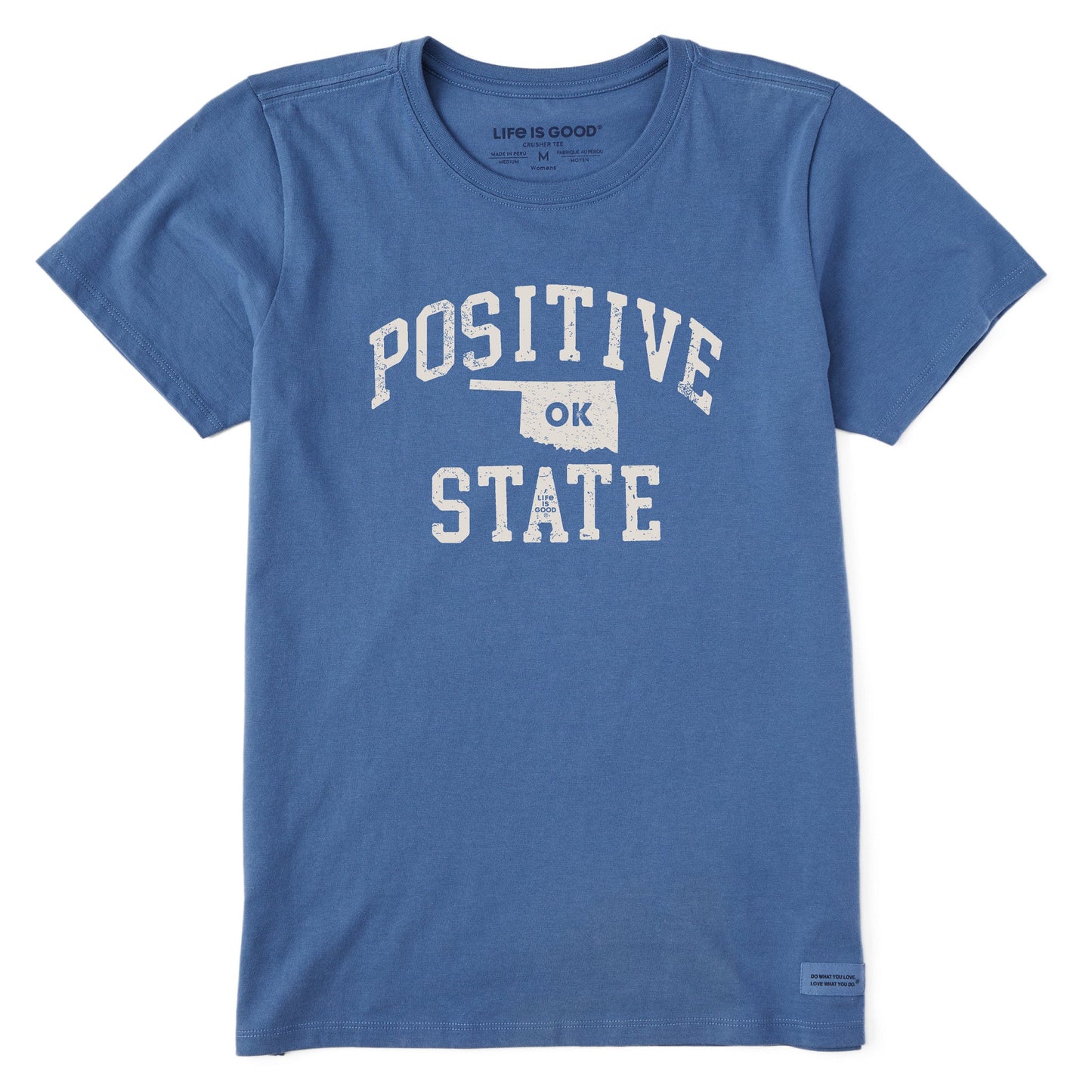 Women's Positive State Oklahoma Short Sleeve Crusher Tee