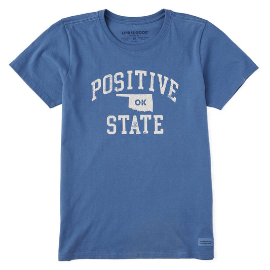 Women's Positive State Oklahoma Short Sleeve Crusher Tee
