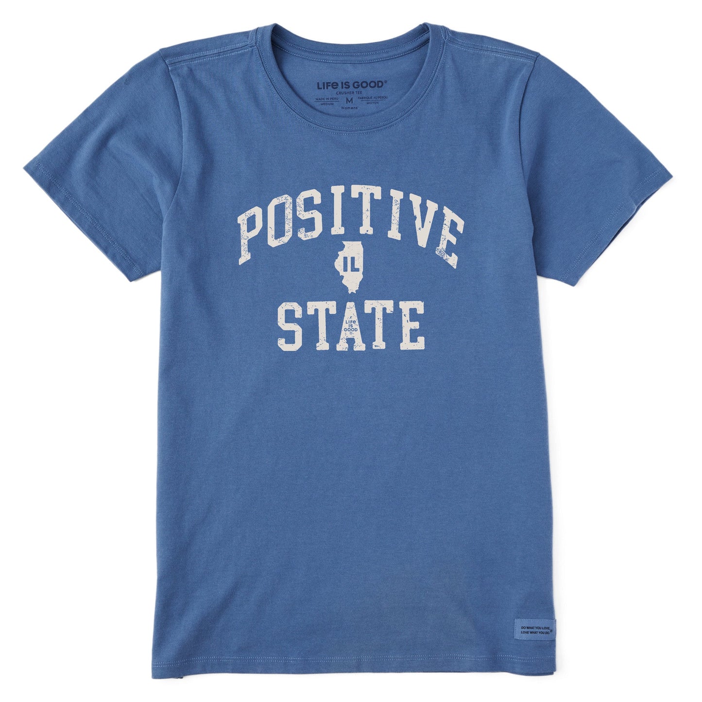 Women's Positive State Illinois Short Sleeve Crusher Tee
