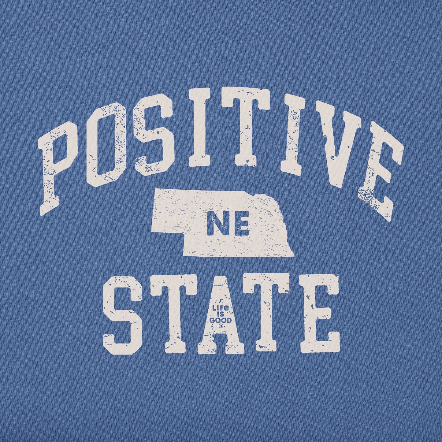 Men's Positive State Nebraska Short Sleeve Crusher Tee