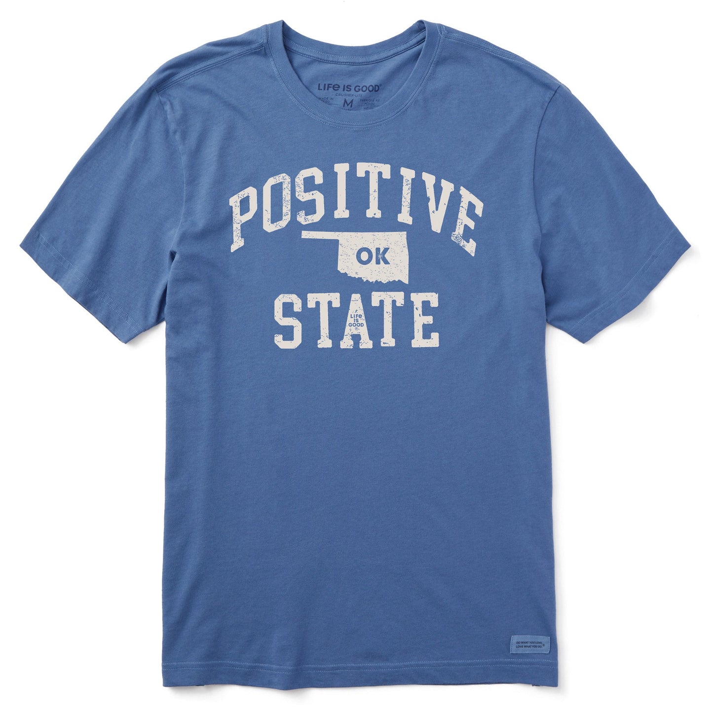 Men's Positive State Oklahoma Short Sleeve Crusher Tee