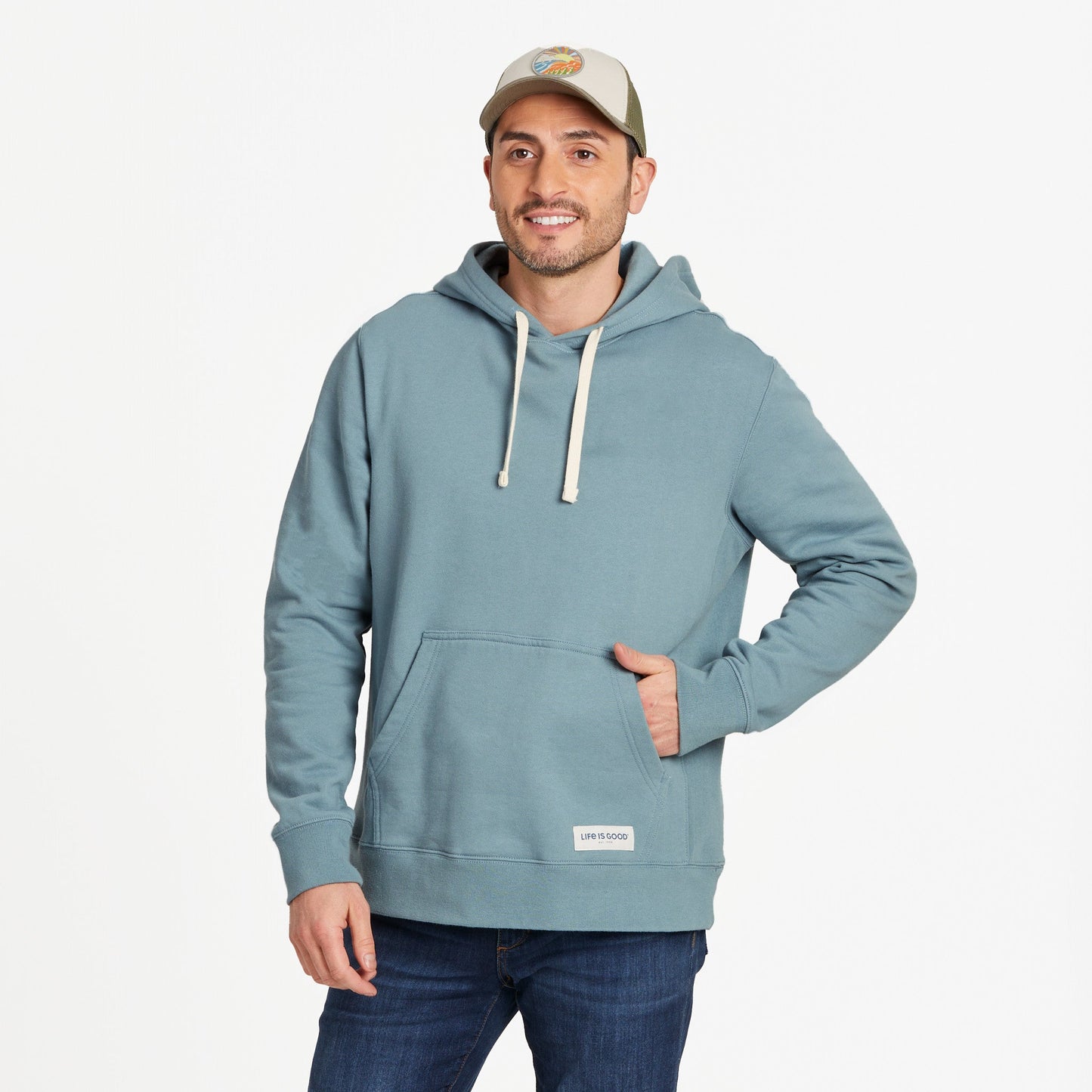 Men's Solid Simply True Fleece Hoodie