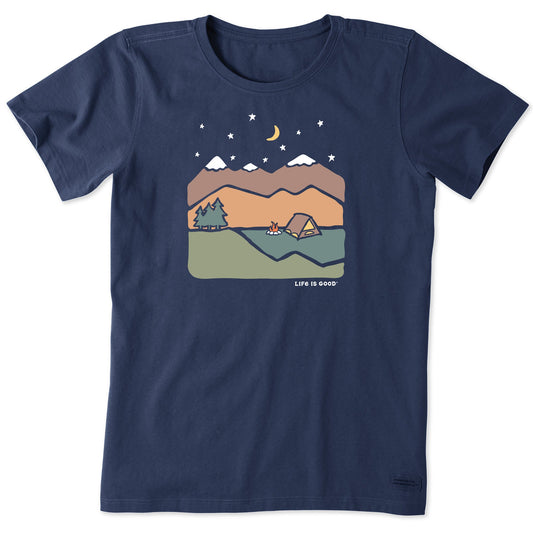 Women's Camp Mountain Vista Short Sleeve Crusher Tee