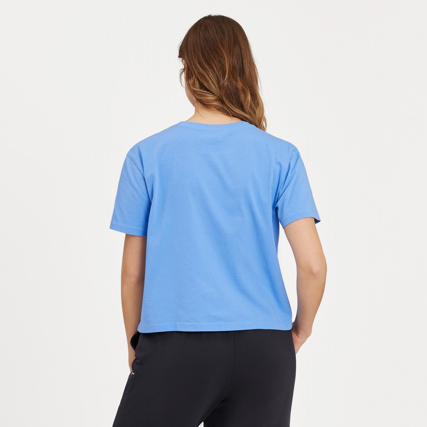 Women's Solid Short Sleeve Crusher Boxy Tee