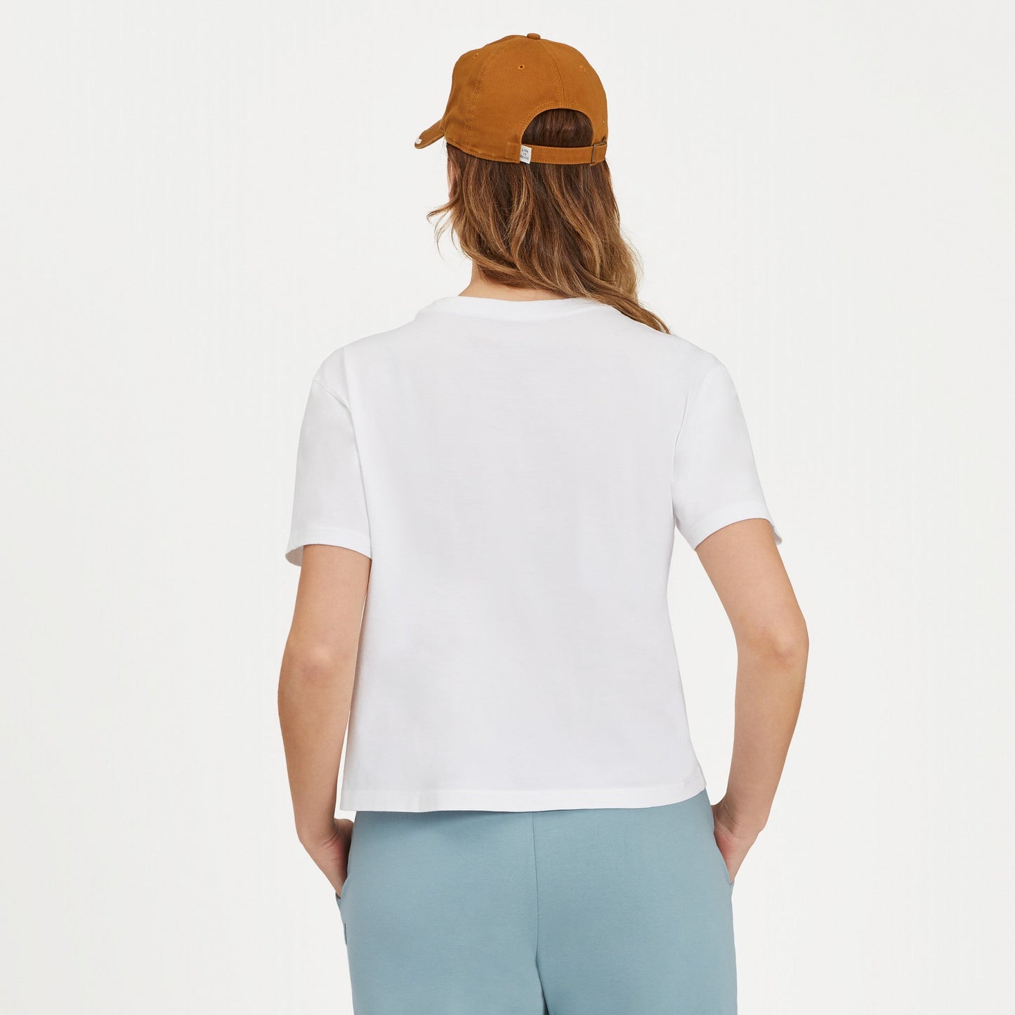 Women's Solid Short Sleeve Crusher Boxy Tee