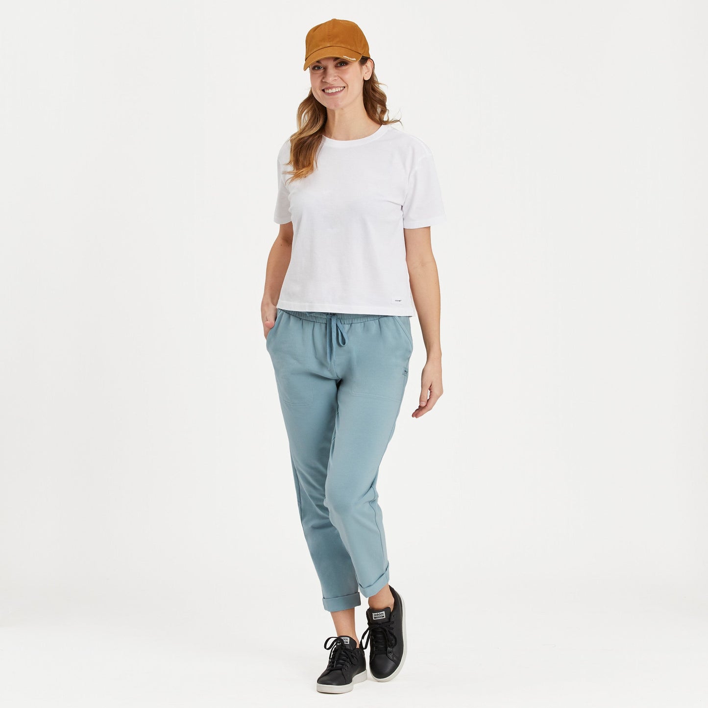 Women's Solid Short Sleeve Crusher Boxy Tee