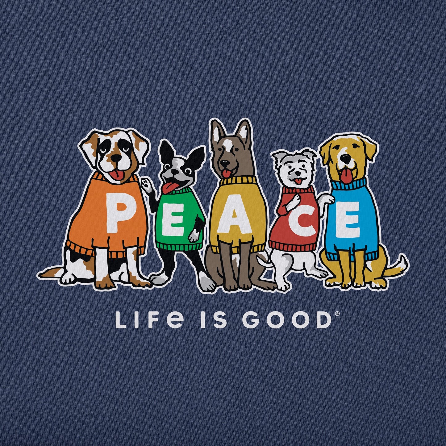 Men's Peace Dogs Simply True Fleece Hoodie