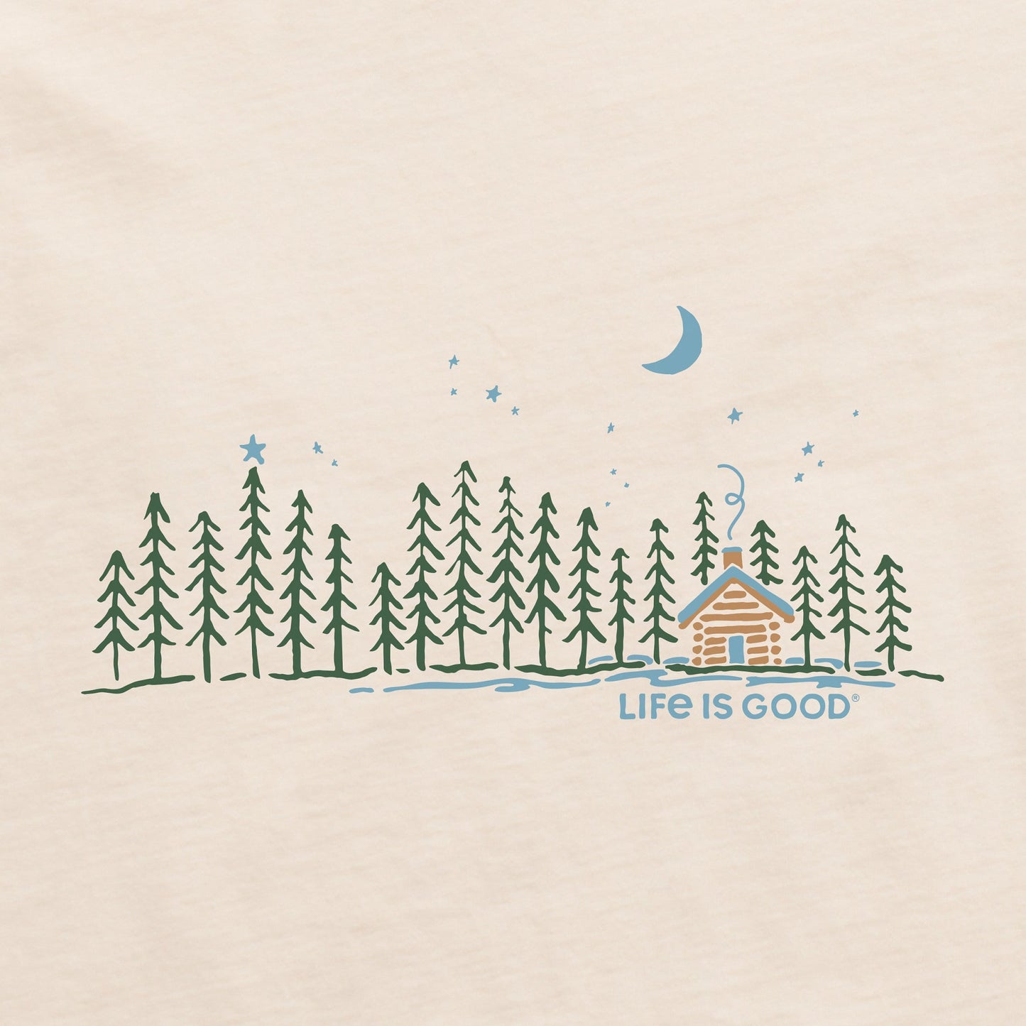 Women's Cabin Landscape Simply True Crew
