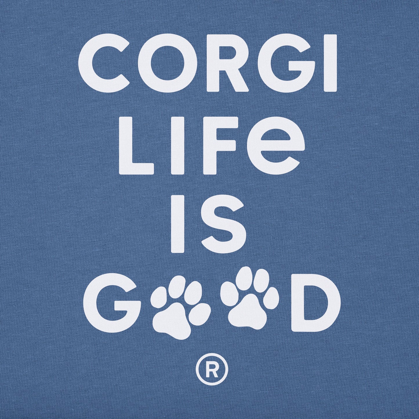 Men's Corgi Life is Good Short Sleeve Crusher Tee