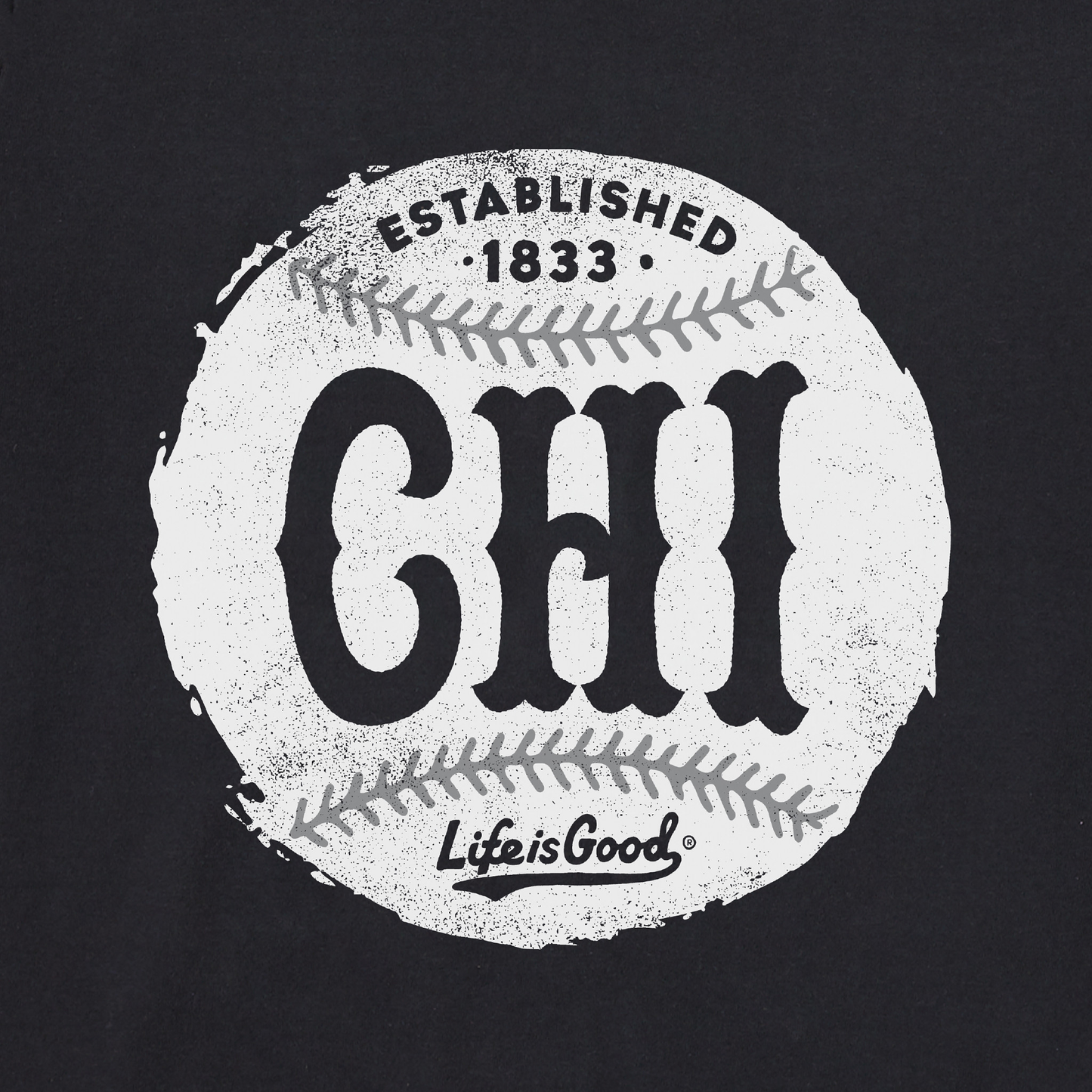 Men's Chicago Baseball Short Sleeve Crusher Tee