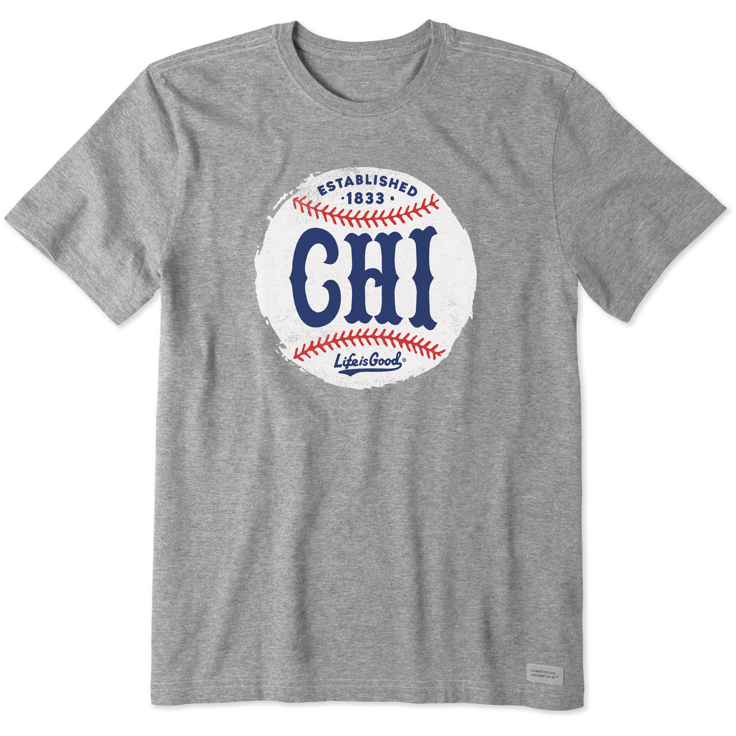 Men's Chicago Baseball Short Sleeve Crusher Tee