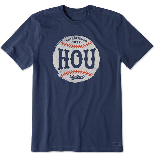 Men's Houston Baseball Short Sleeve Crusher Tee