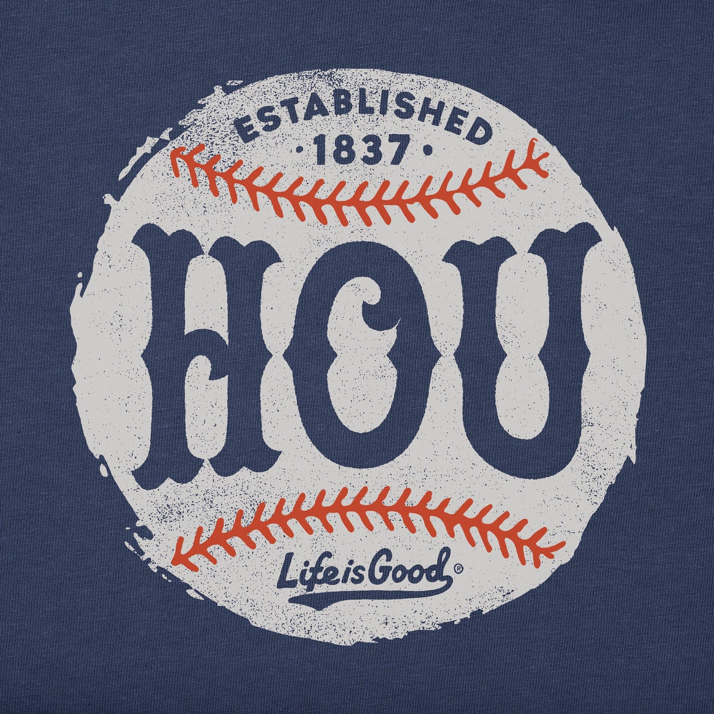 Men's Houston Baseball Short Sleeve Crusher Tee