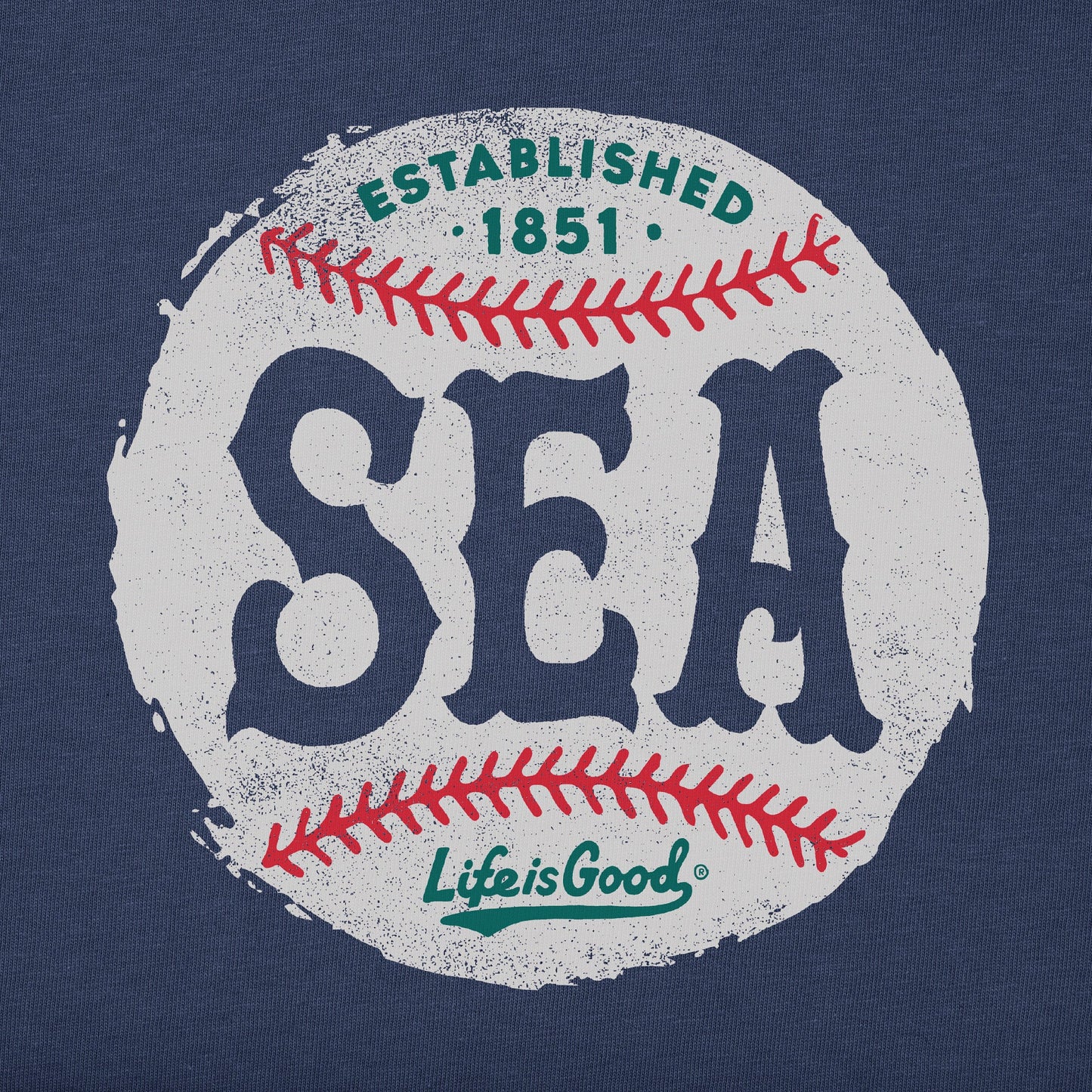 Women's Seattle Baseball Short Sleeve Crusher Tee