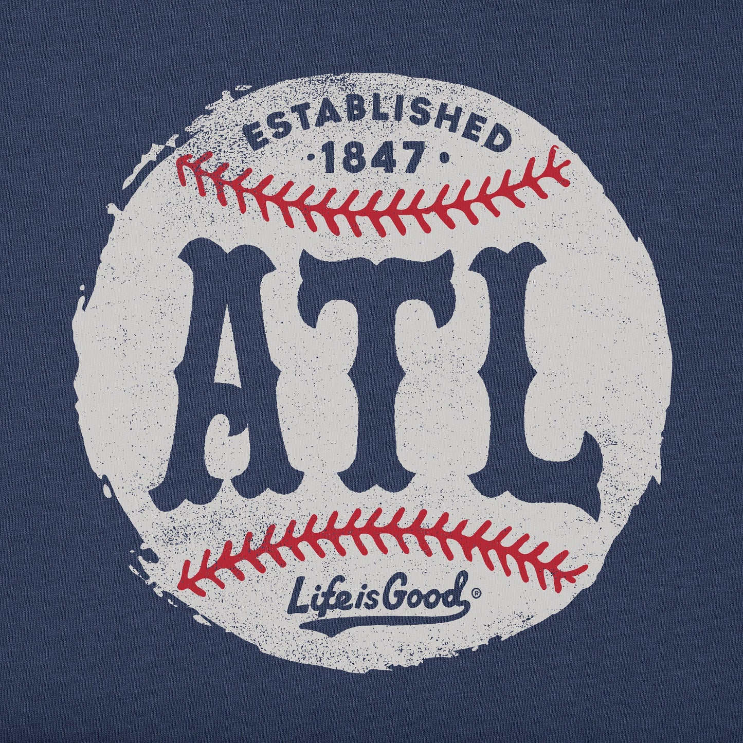 Men's Atlanta Baseball Short Sleeve Crusher Tee