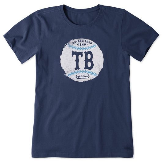 Women's Tampa Bay Baseball Short Sleeve Crusher Tee