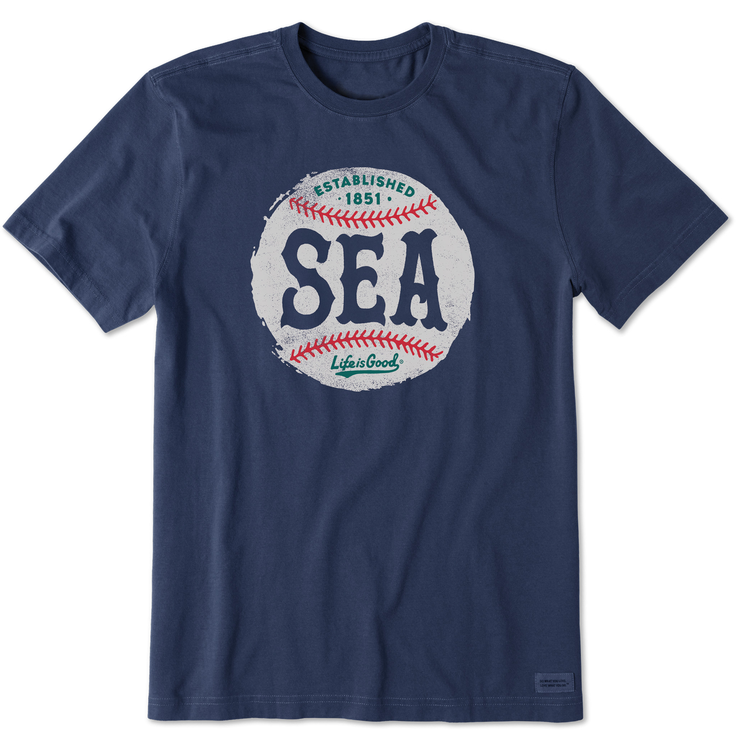 Men's Seattle Baseball Short Sleeve Crusher Tee