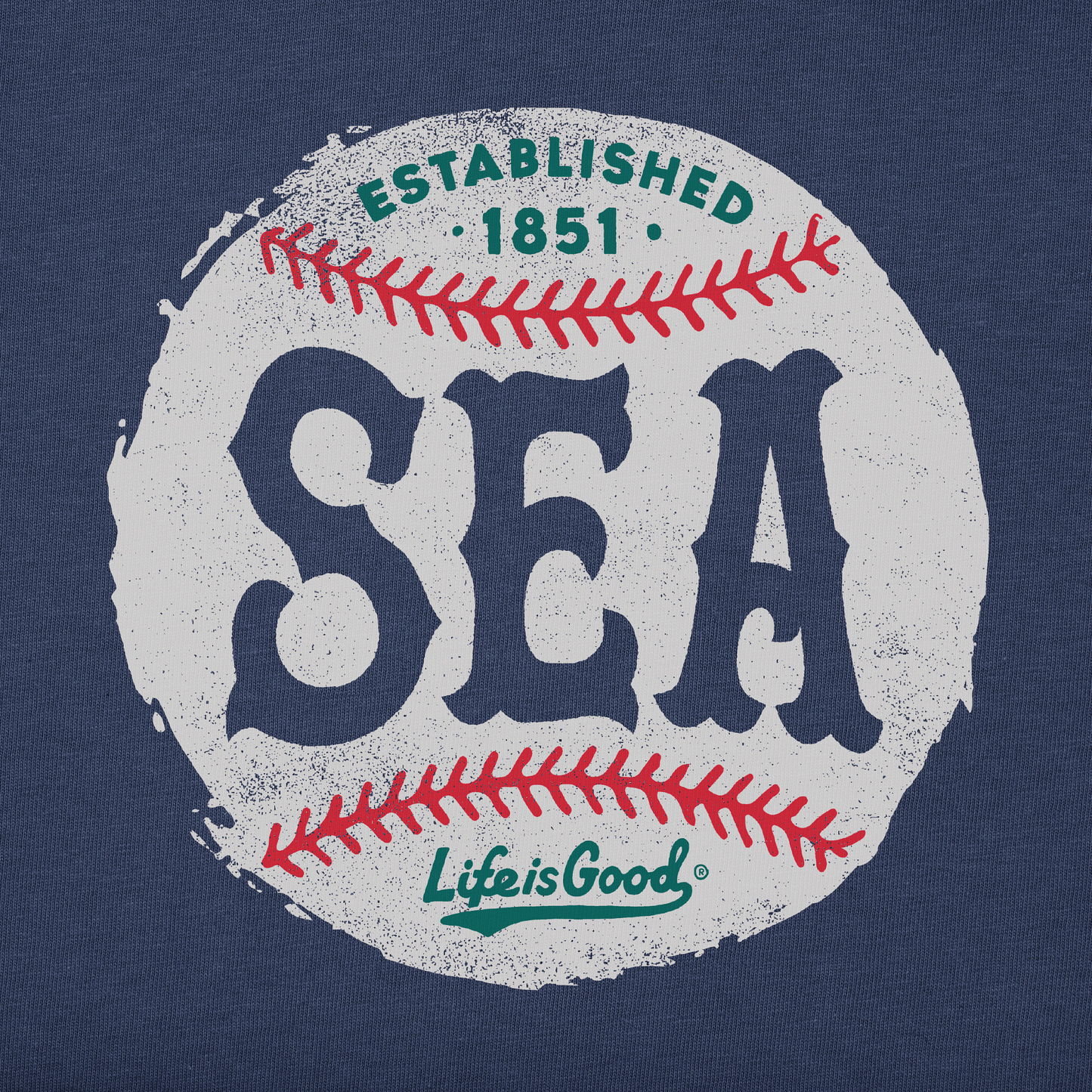 Men's Seattle Baseball Short Sleeve Crusher Tee