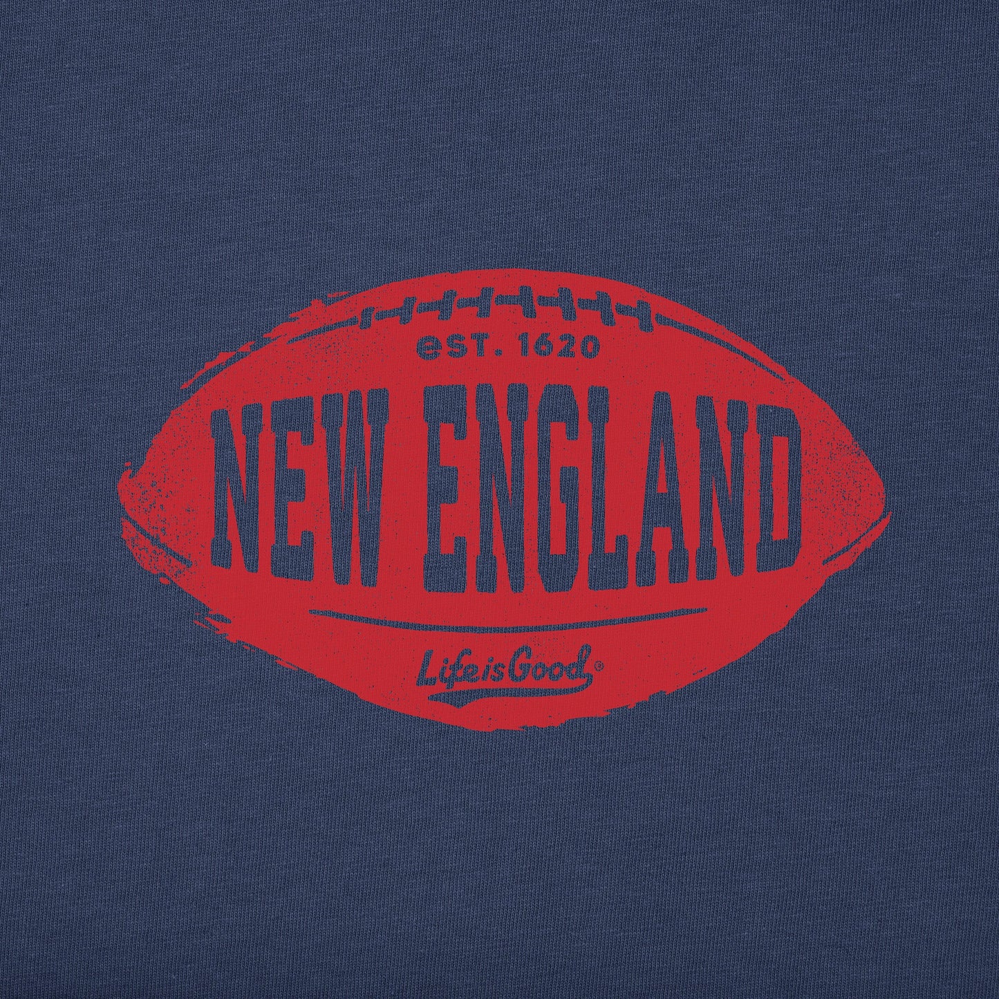 Men's New England Football Short Sleeve Crusher Tee