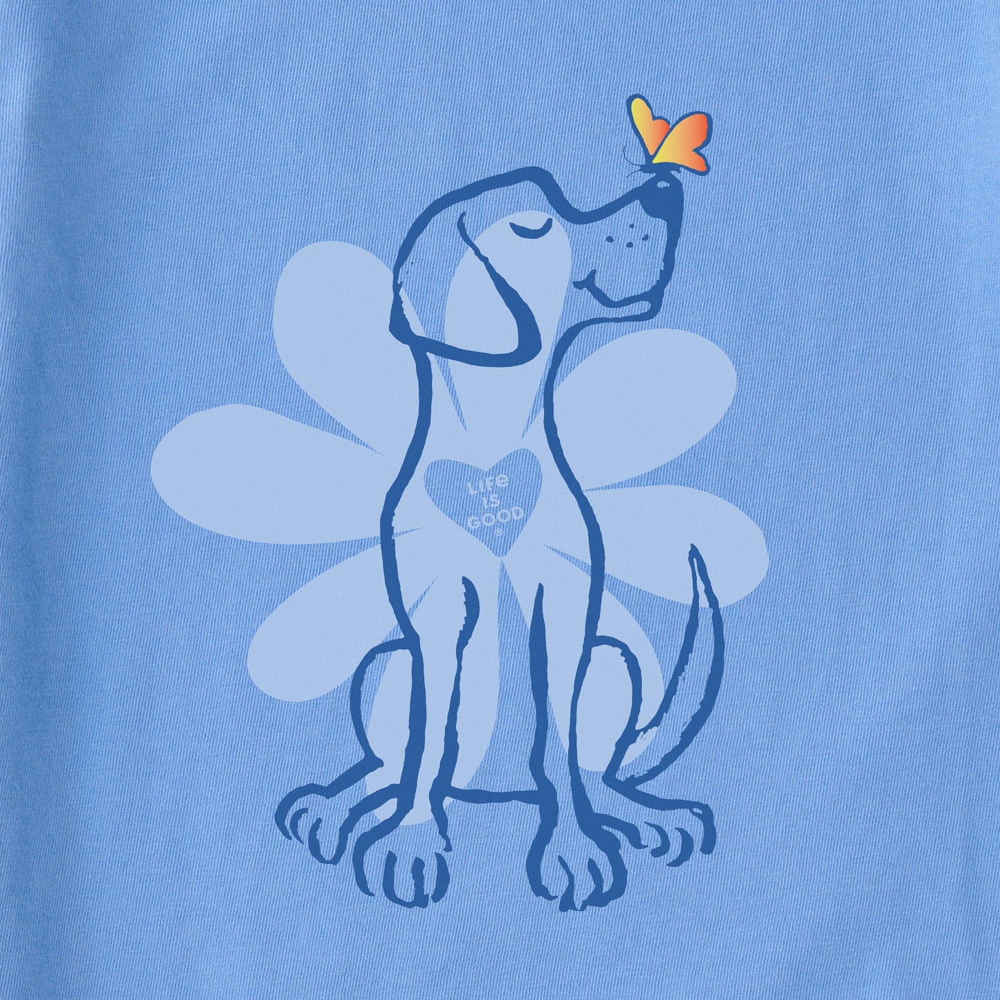 Women's Spring Daisy Dog Short Sleeve Tee