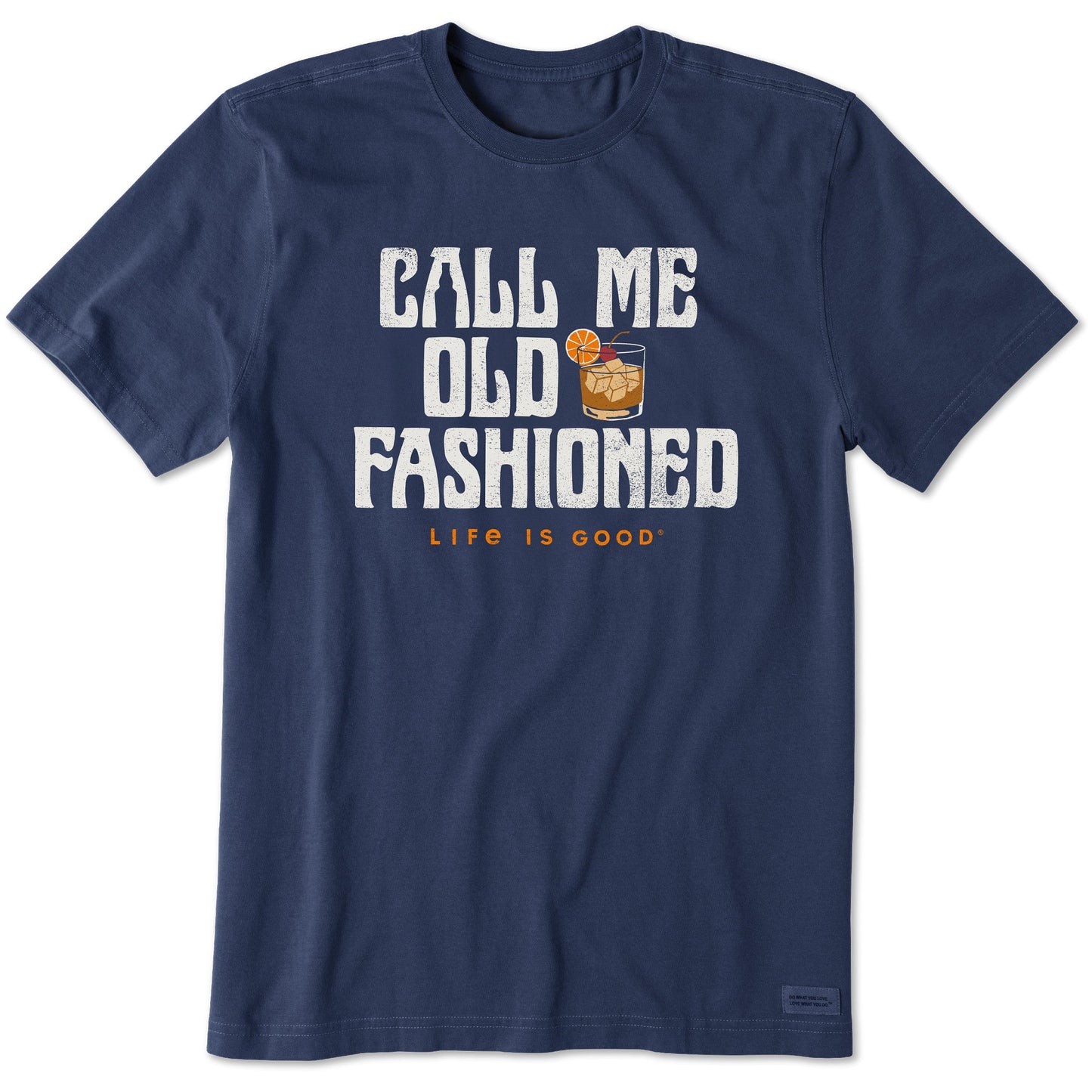 Men's Old Fashioned Drink Short Sleeve Crusher Tee