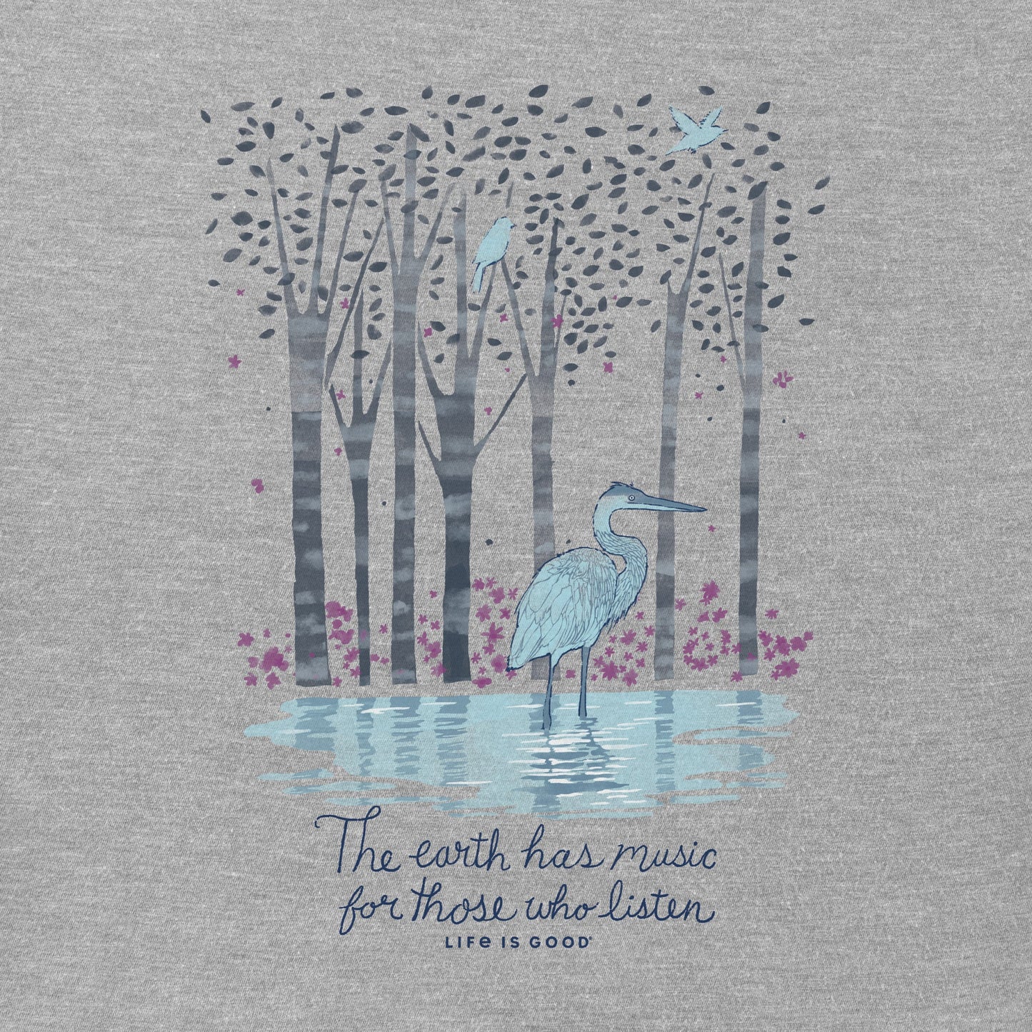 Women's Earth Has Music Heron Long Sleeve Tee