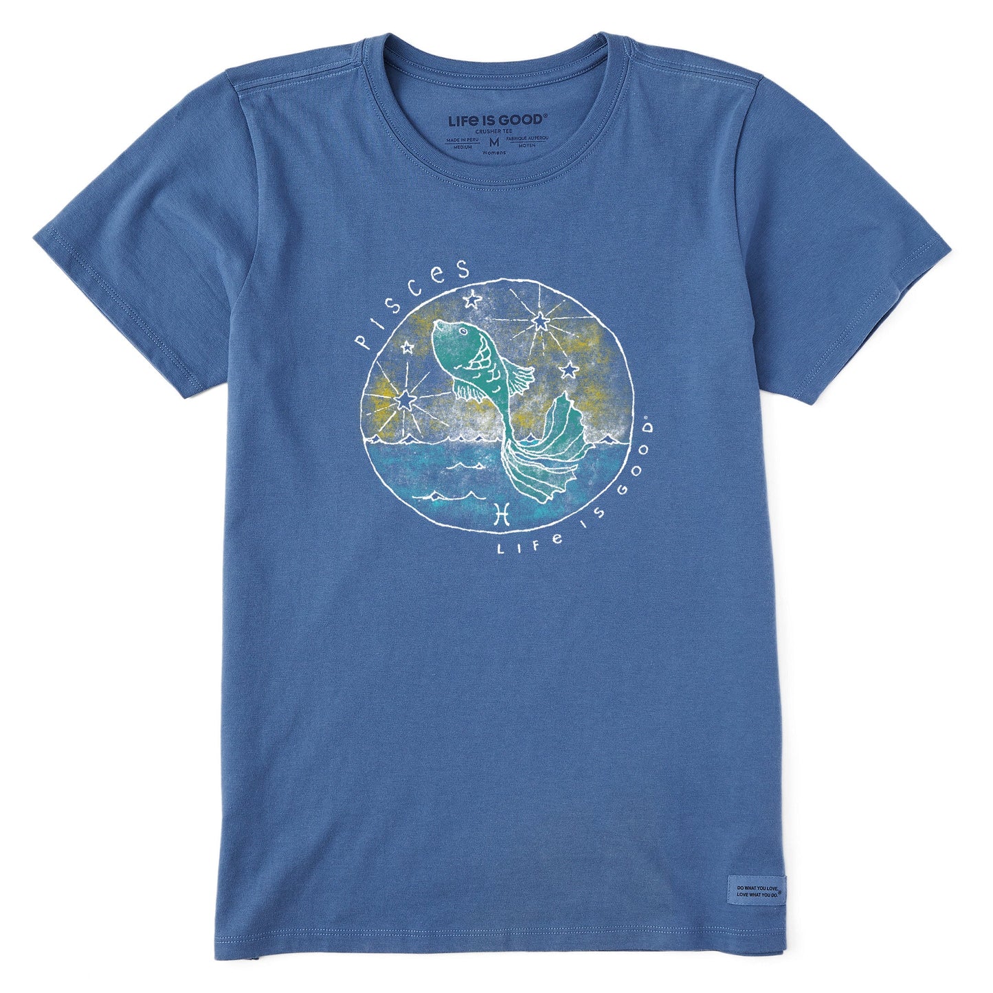 Women's Trippy Pisces Short Sleeve Crusher Tee