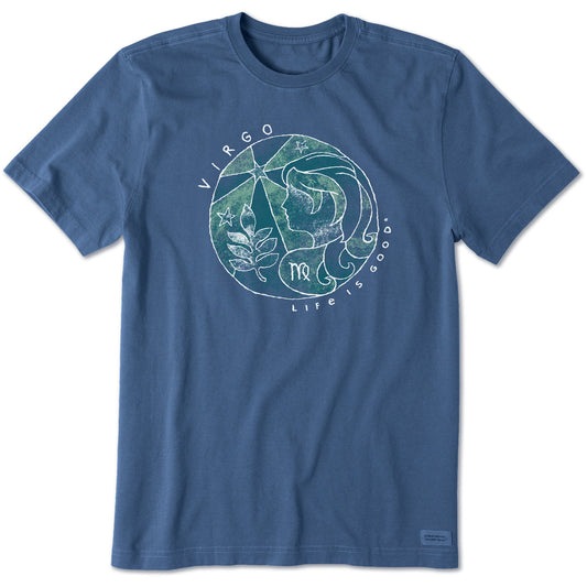 Men's Trippy Virgo Short Sleeve Crusher Tee