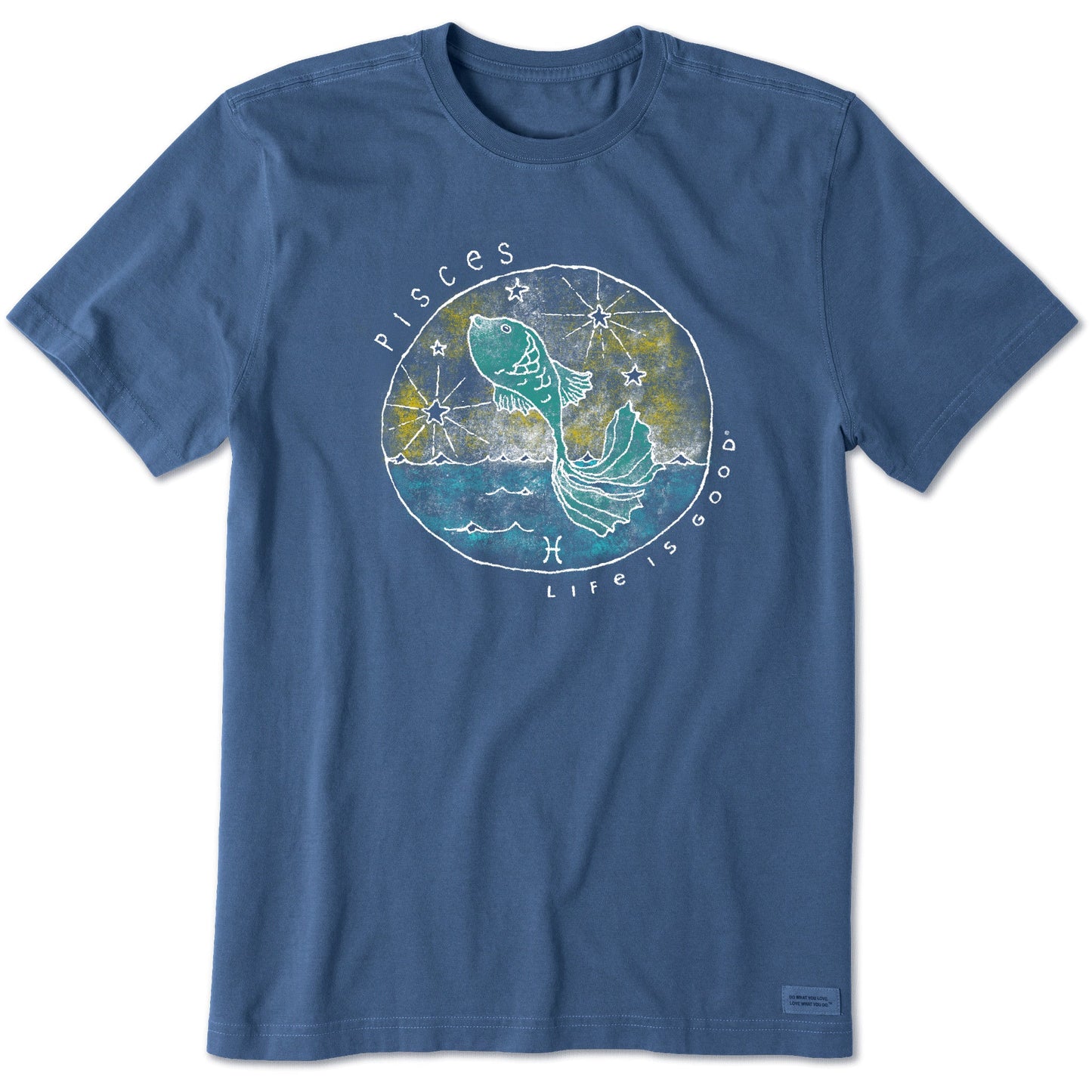 Men's Trippy Pisces Short Sleeve Crusher Tee