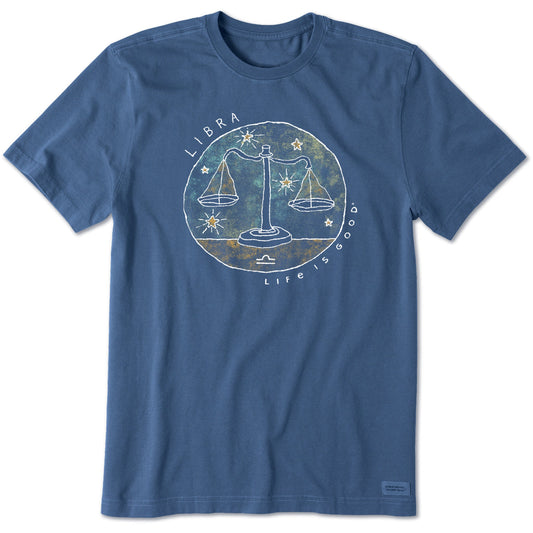 Men's Trippy Libra Short Sleeve Crusher Tee