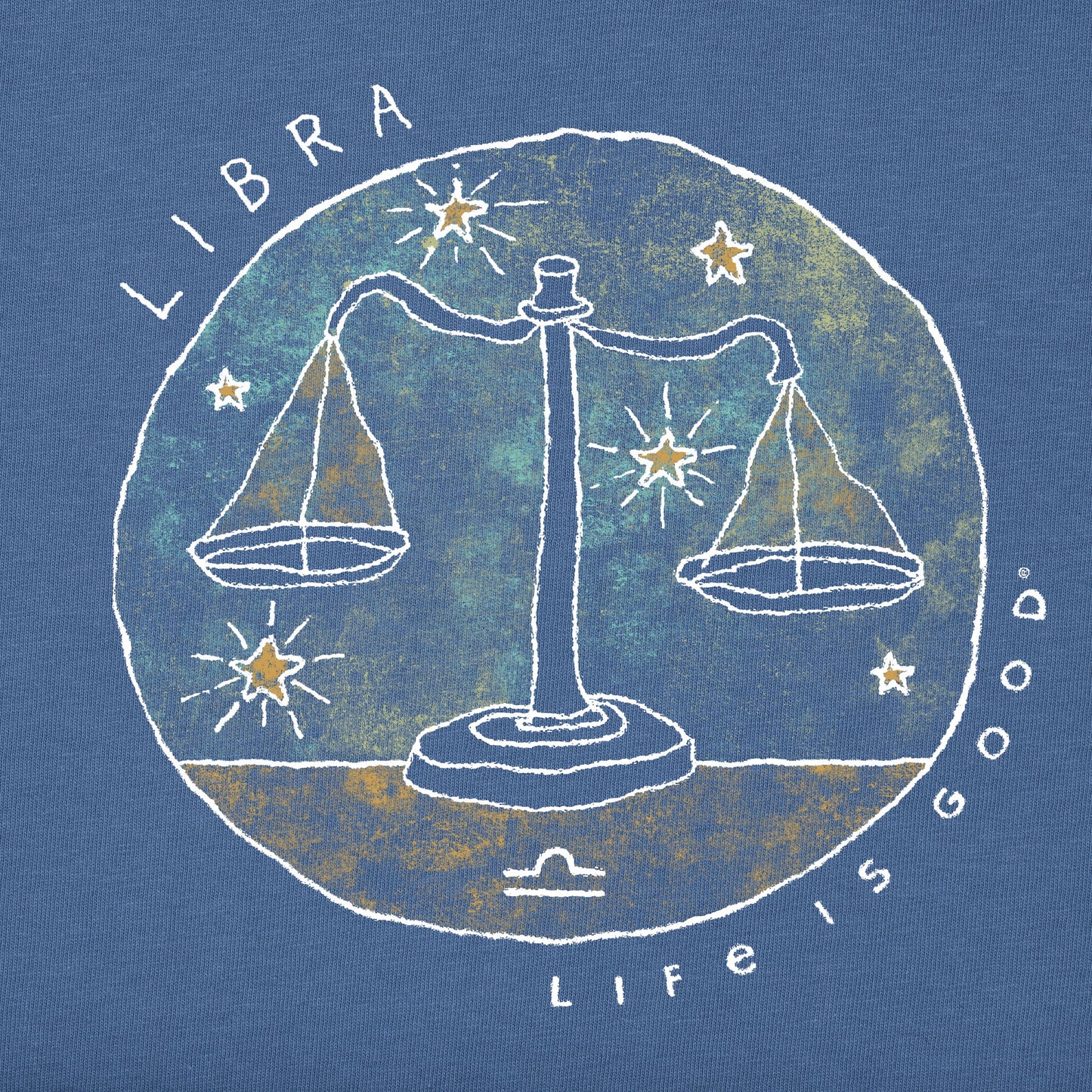 Men's Trippy Libra Short Sleeve Crusher Tee