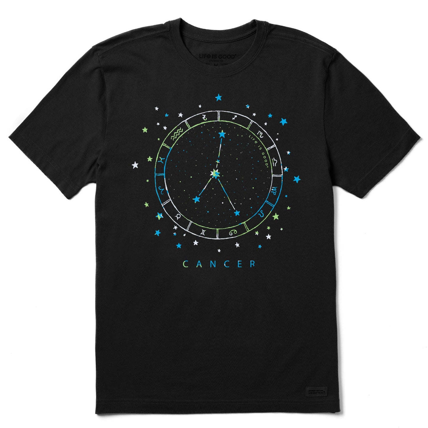 Men's Zodiac Constellation Cancer Short Sleeve Crusher Tee