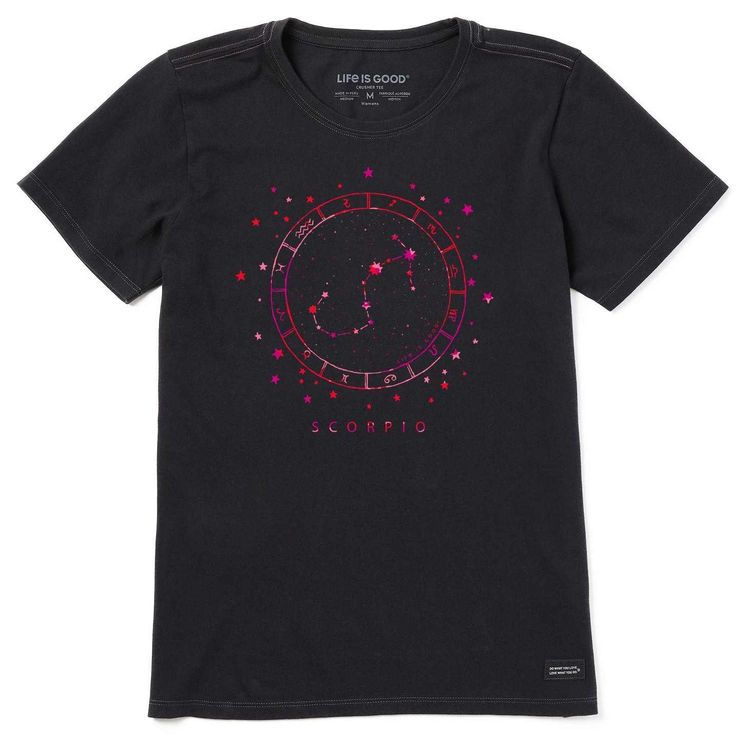 Women's Zodiac Constellation Scorpio Short Sleeve Crusher Tee