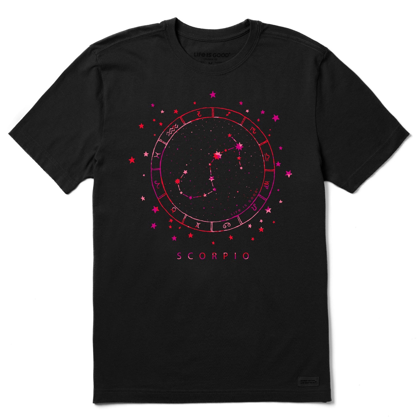 Men's Zodiac Constellation Scorpio Short Sleeve Crusher Tee