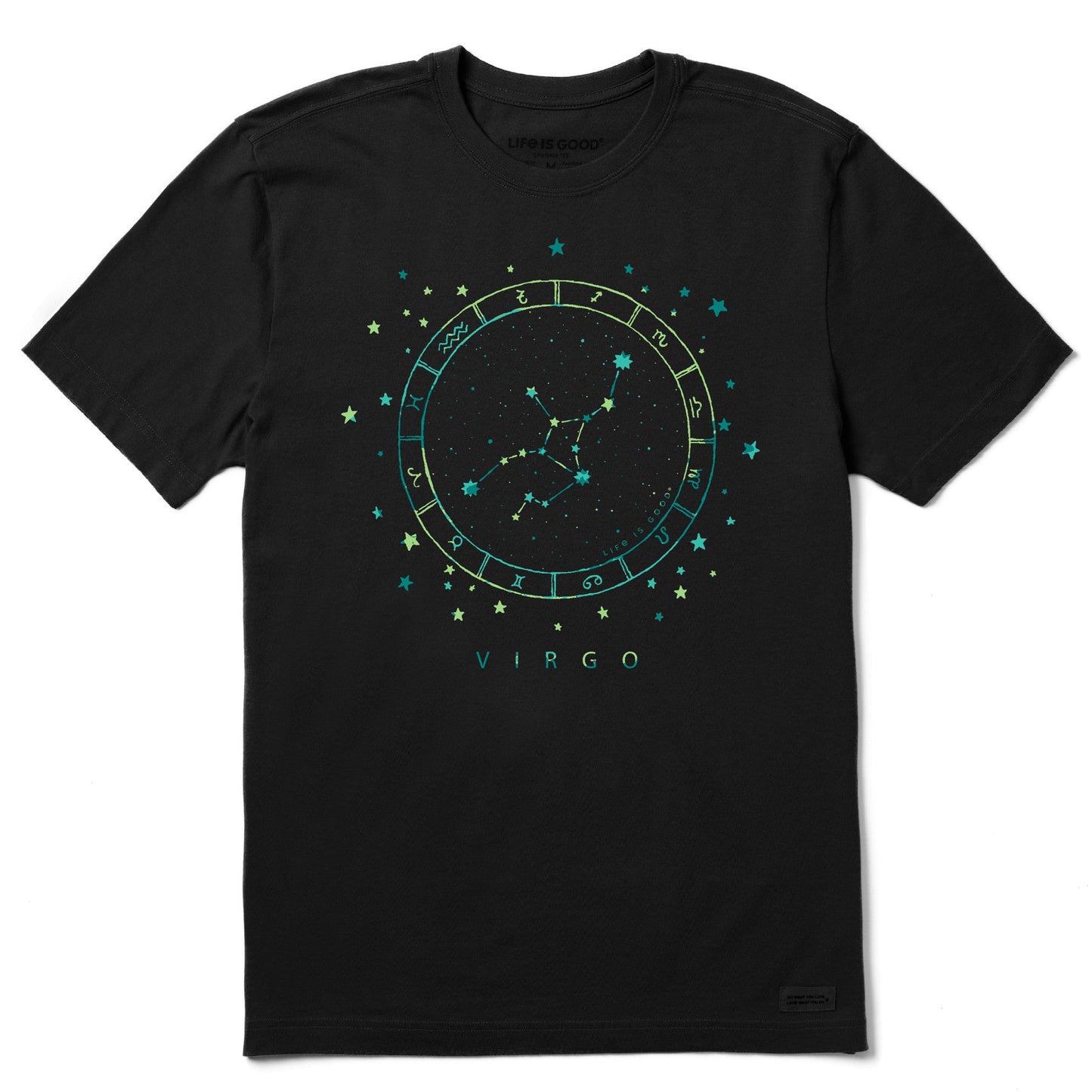 Men's Zodiac Constellation Virgo Short Sleeve Crusher Tee