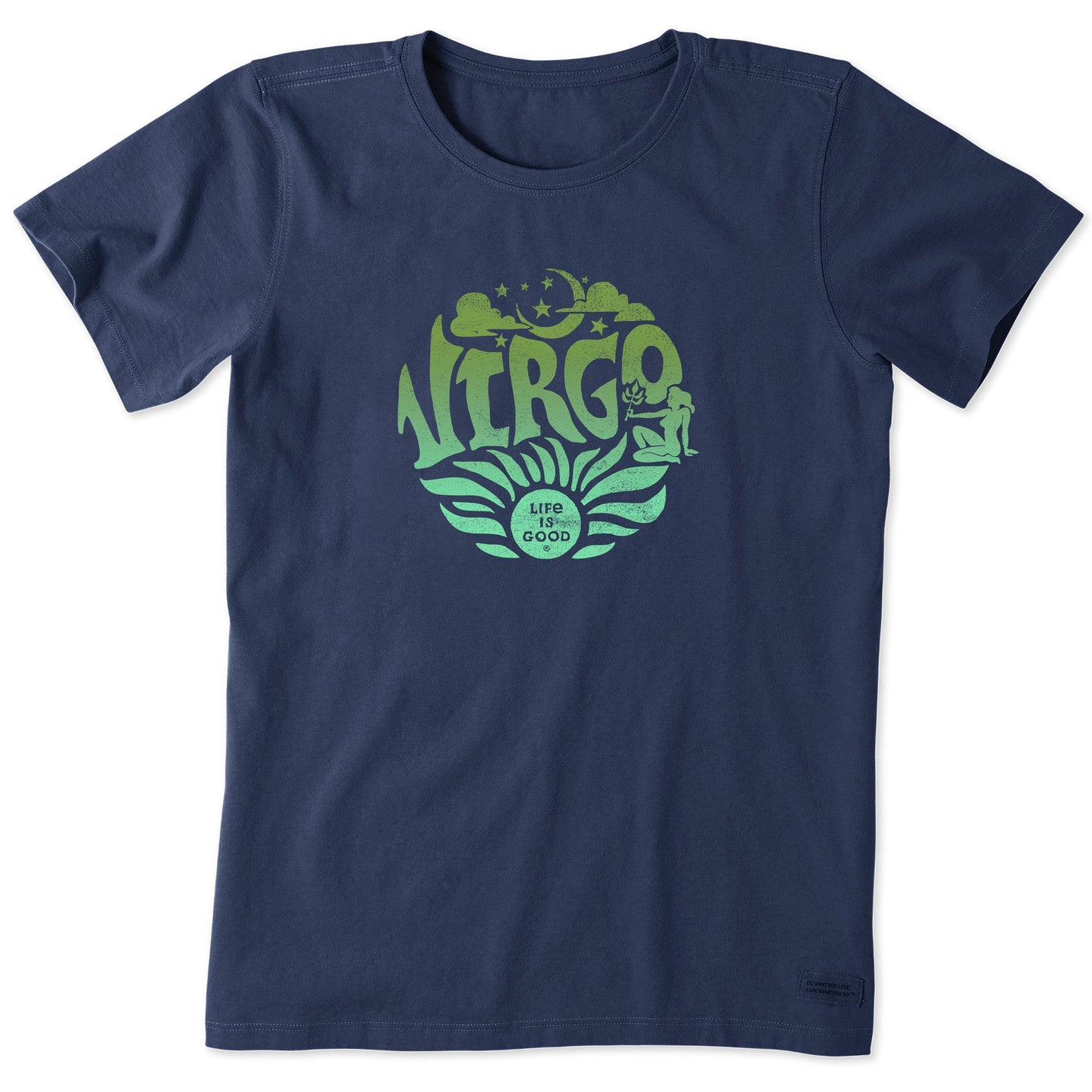Women's Virgo Zodiac Vibes Short Sleeve Crusher Tee