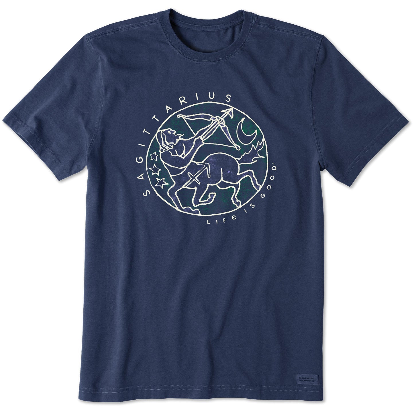 Men's Trippy Sagittarius Short Sleeve Crusher Tee