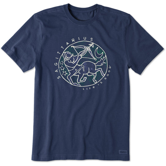 Men's Trippy Sagittarius Short Sleeve Crusher Tee